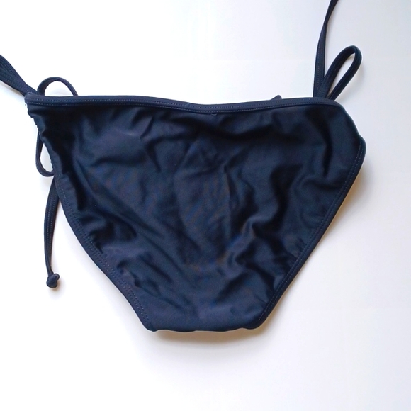 Pick 3 for $15 Venus black bikini bottom with ties and ruffle, size S - Picture 2 of 3